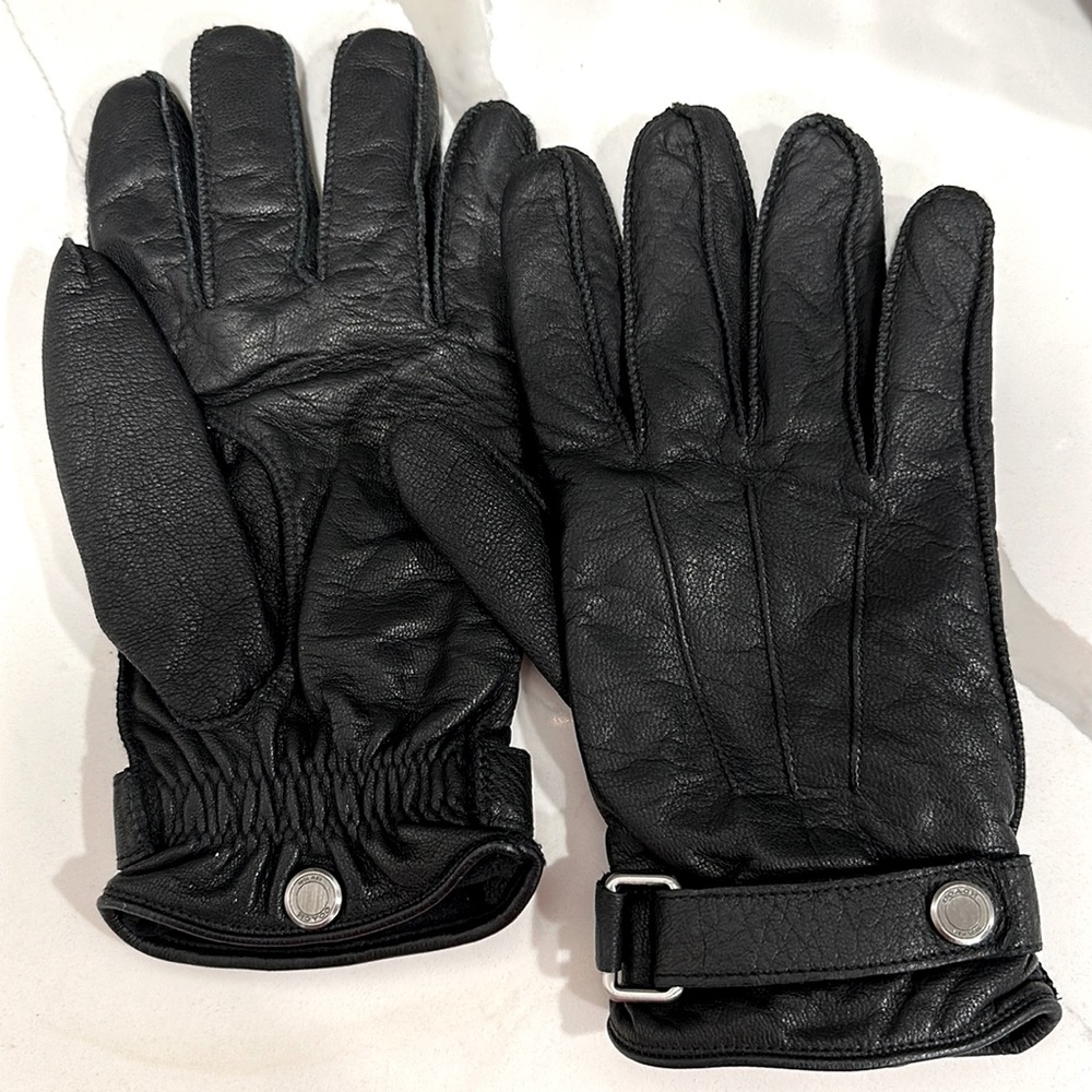 Men’s Coach Leather Gloves